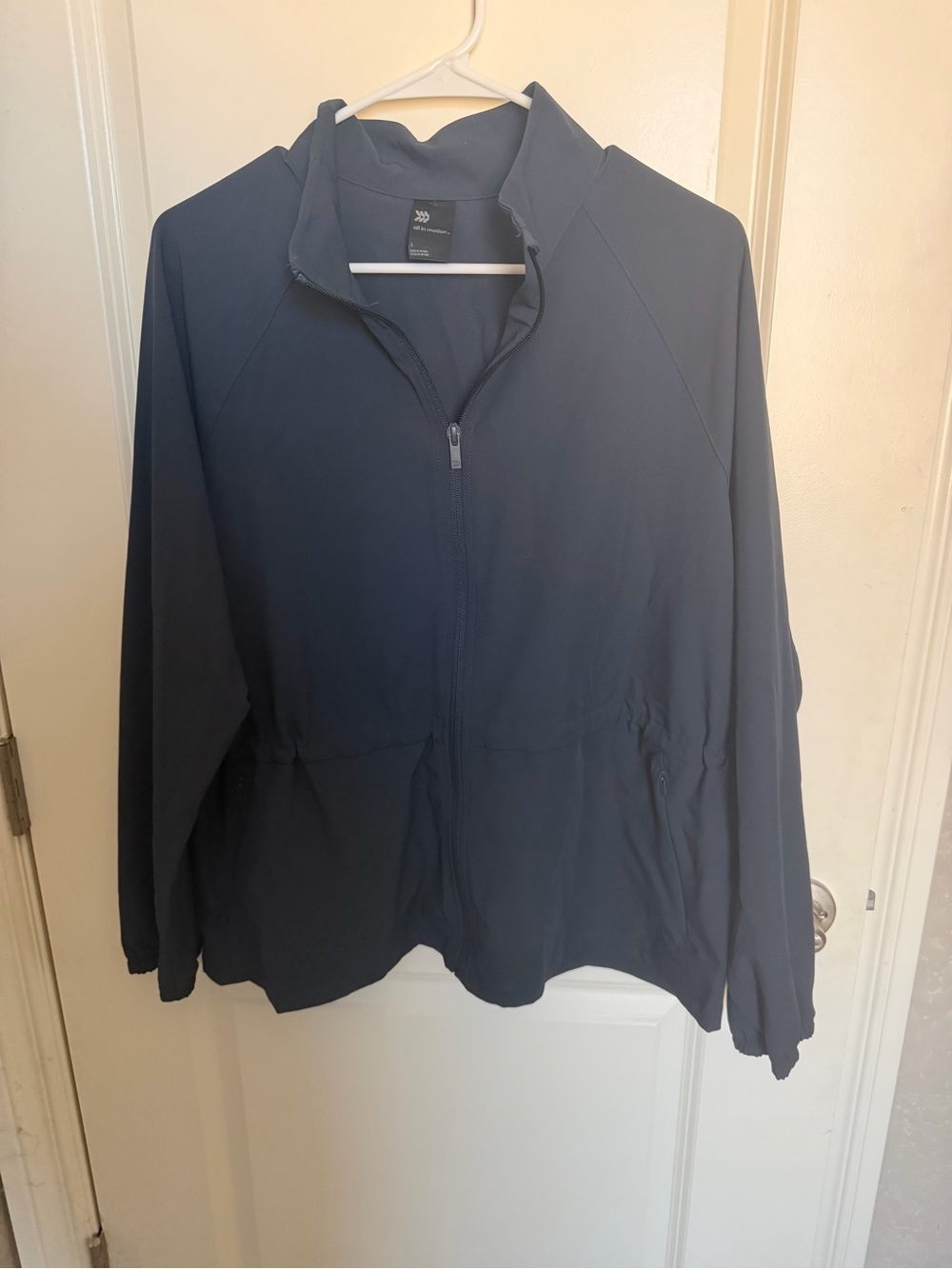 all in motion Women's Navy Full-Zip Utility Jacket